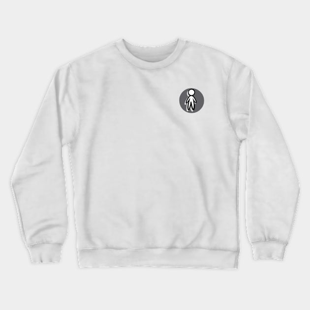 Small Human Icon Crewneck Sweatshirt by Sydnini_art